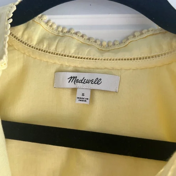 Madewell size small yellow billowy flow top - now in stores - Picture 6 of 12
